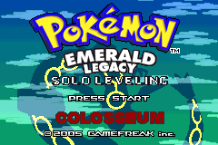 Pokémon Emerald Legacy title screen